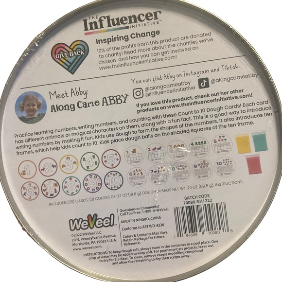 INFLUENCER INITIATIVE LETS COUNT, MAKE A FACE, TWO OF A KIND LEARNING GAMES NEW - Picture 2 of 4